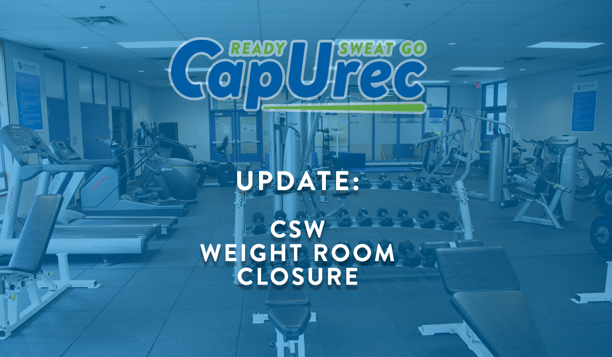 Weight Room, CapU Rec Programs On Hold
