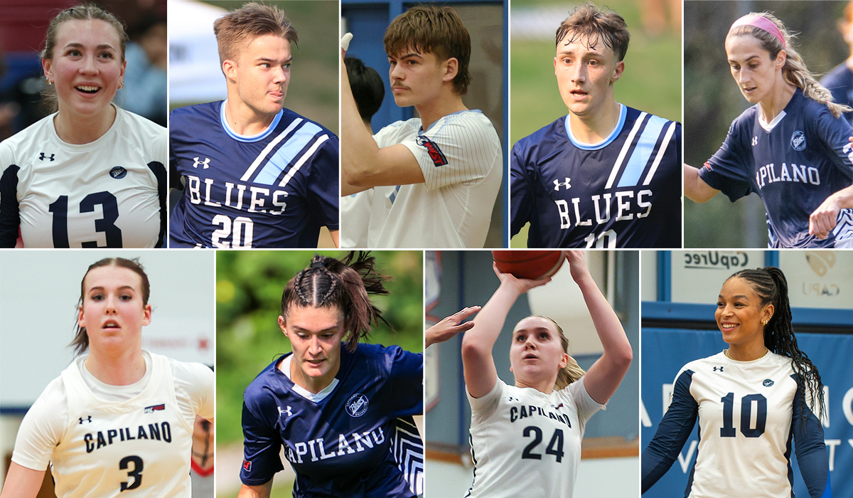 A school-record nine Capilano Blues student-athletes have been named CCAA Academic All-Canadians for the 2024-25 season.