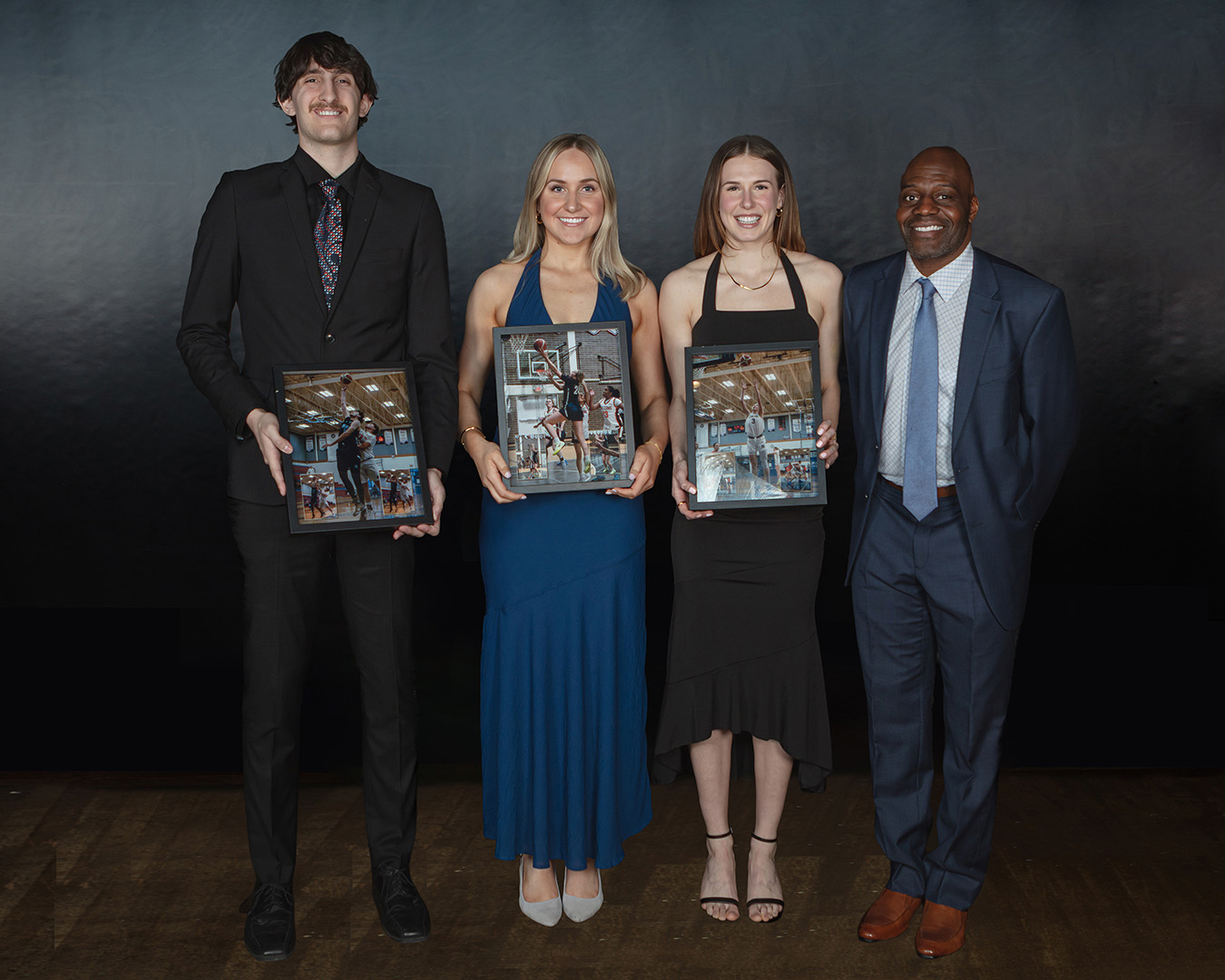 Zach Klim, Maddy Coffin, Barcha Hnizdilova (left to right)