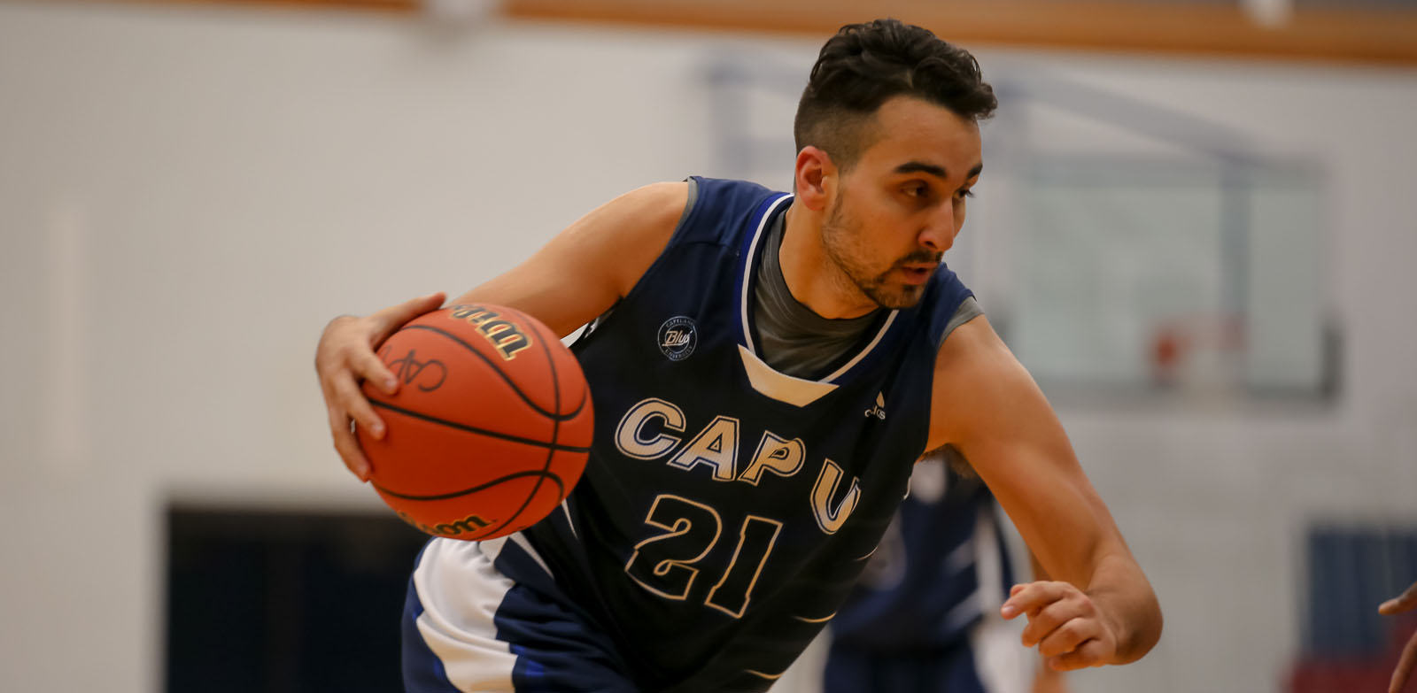 CapU fourth-year forward Niko Mottus. Photo Paul Yates / Vancouver Sports Pictures