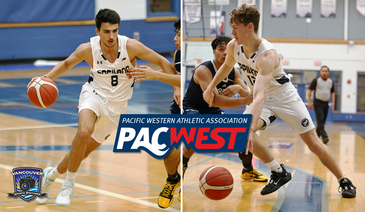 Arshya Ghasemi (left) and Kash Lang earned spots on the 202-24 PACWEST All-Star teams.