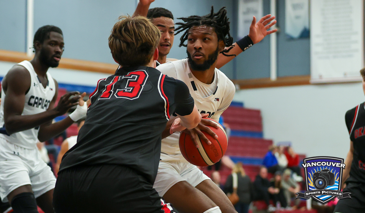 Damein Coleman and the Capilano Blues dropped a pair of road games Nov. 29 and 30 at Camosun College. (Vancouver Sports Pictures)