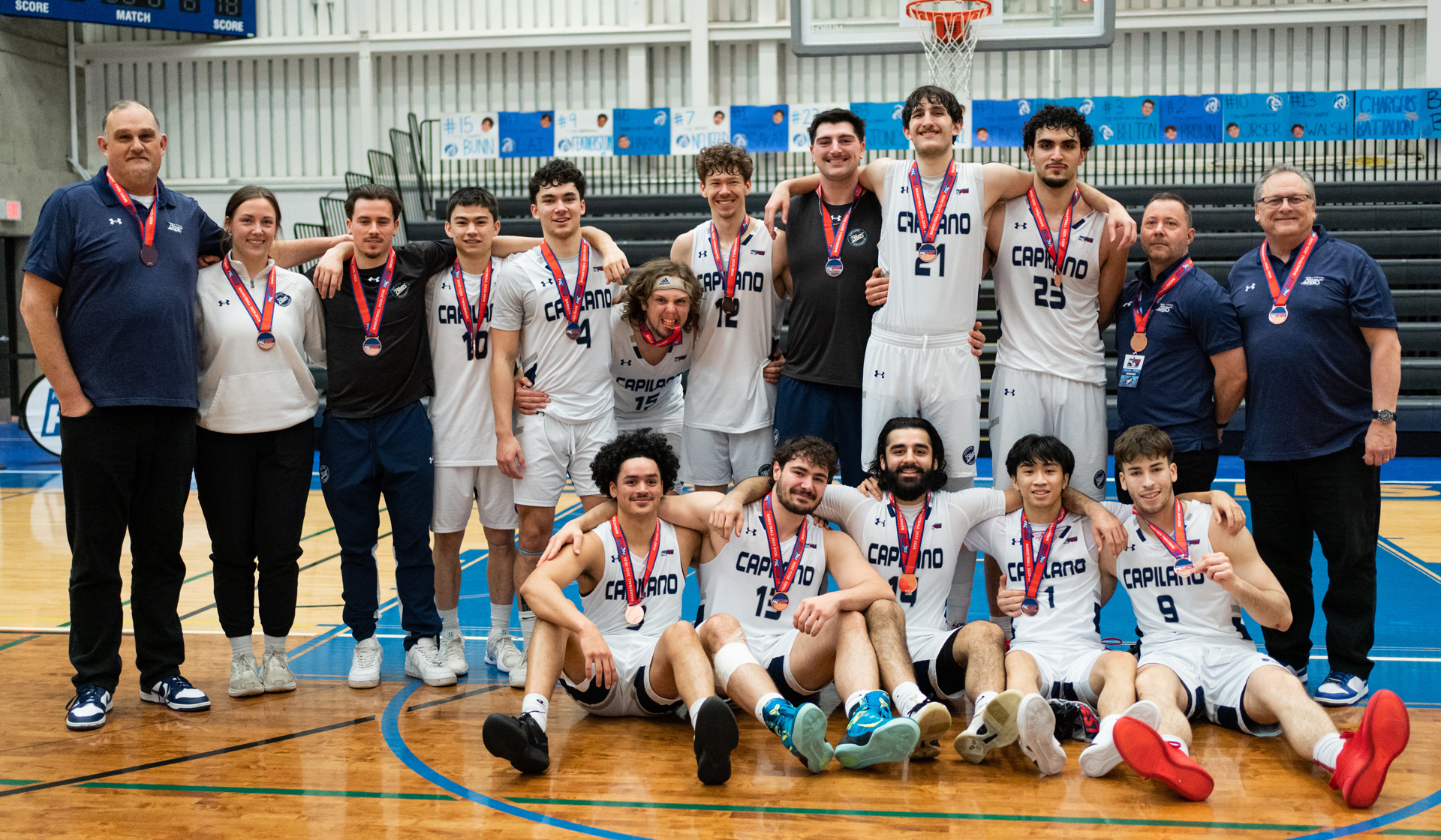 The Capilano Blues reached deep to secure a bronze medal at the PACWEST Provincial Championship Saturday, Mar. 7. (Athena Pimental photo)