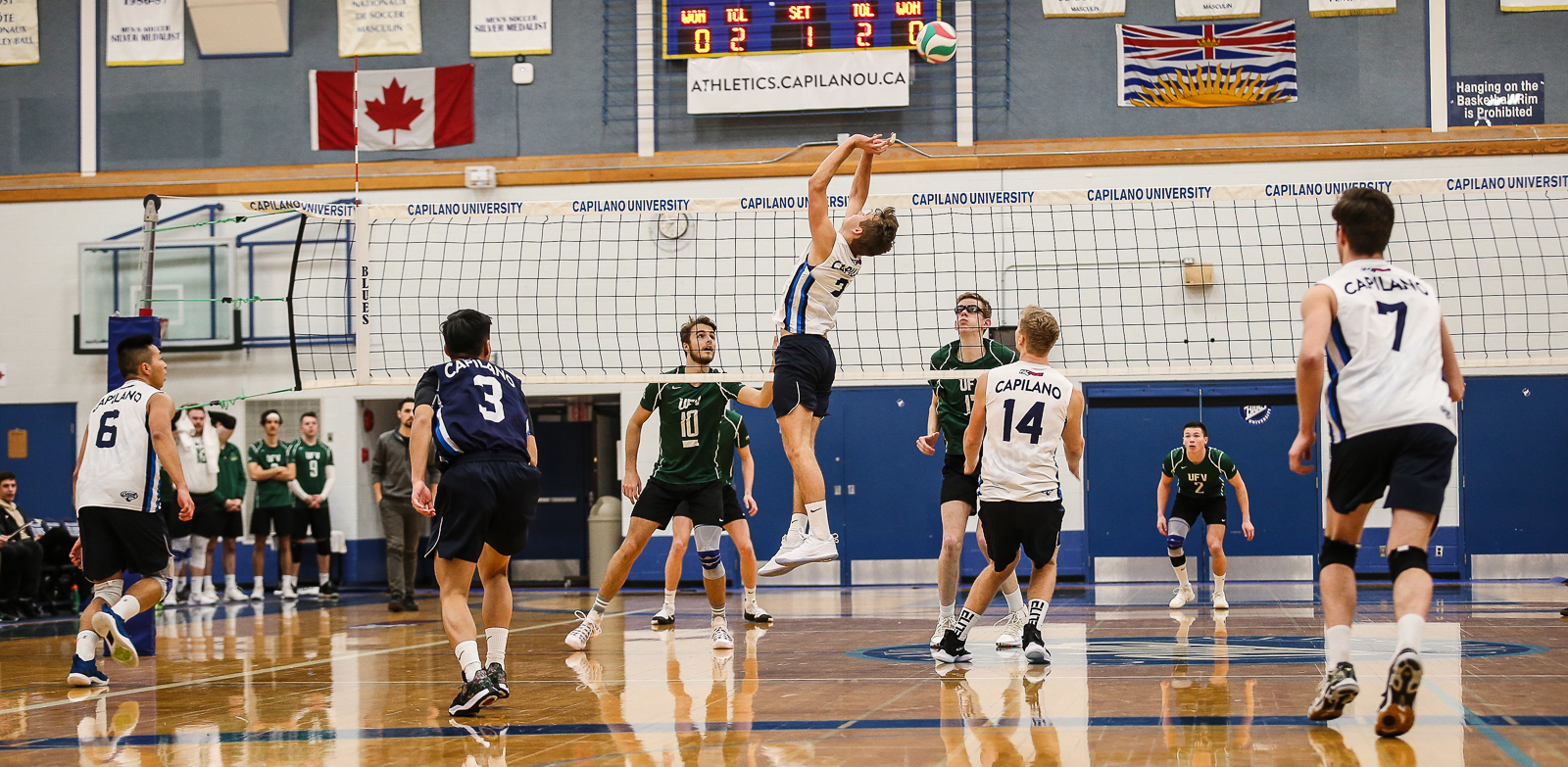Setter Simon Friesen was named a PACWEST First Team All-Star for the third season in a row. Photo Paul Yates / Vancouver Sports Pictures