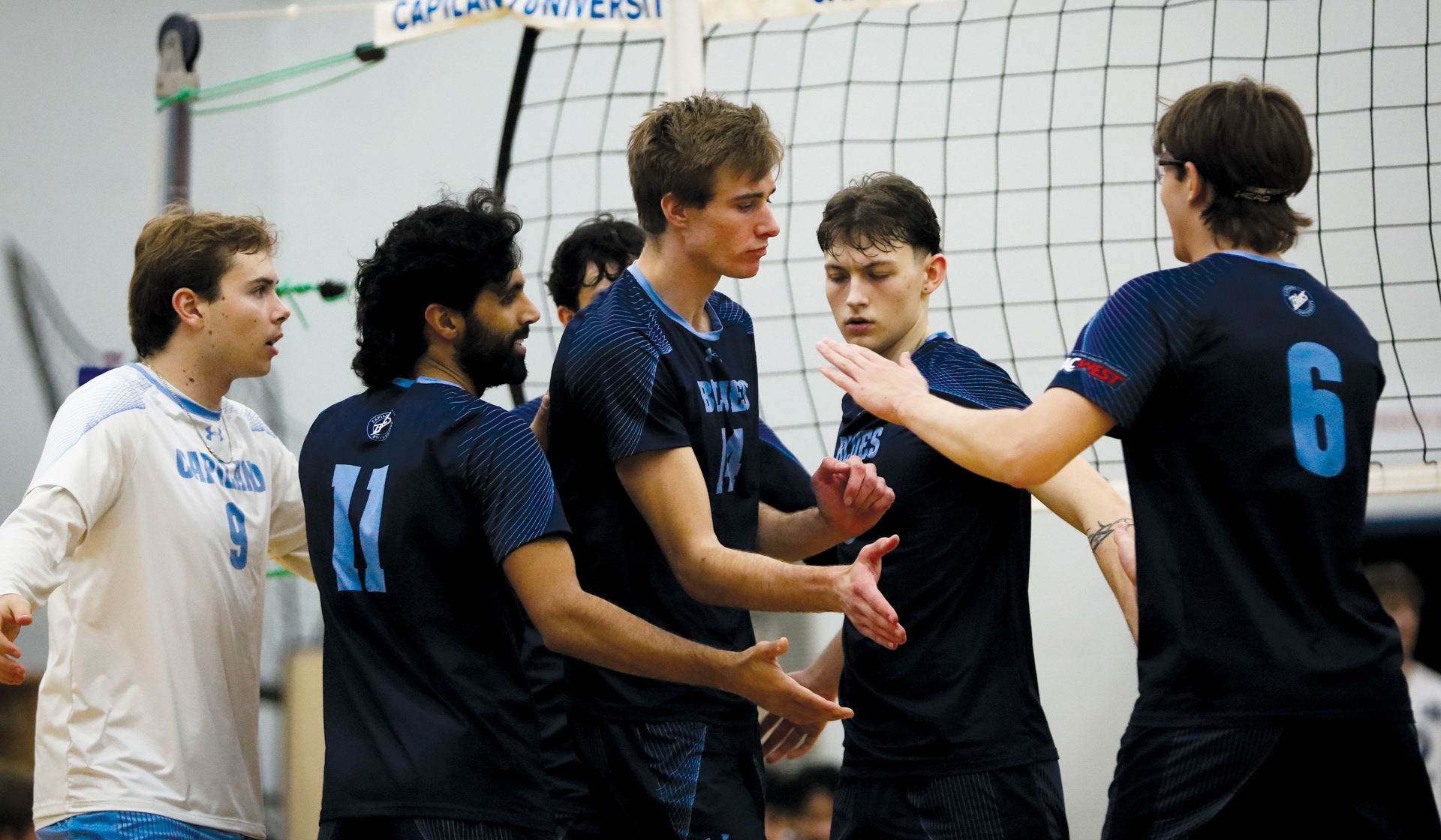 The Capilano Blues went toe to toe with the CCAA's top-ranked team but couldn't solve them in a two-game weekend at the College of the Rockies Nov. 28-29. (Chris Raeside photo)