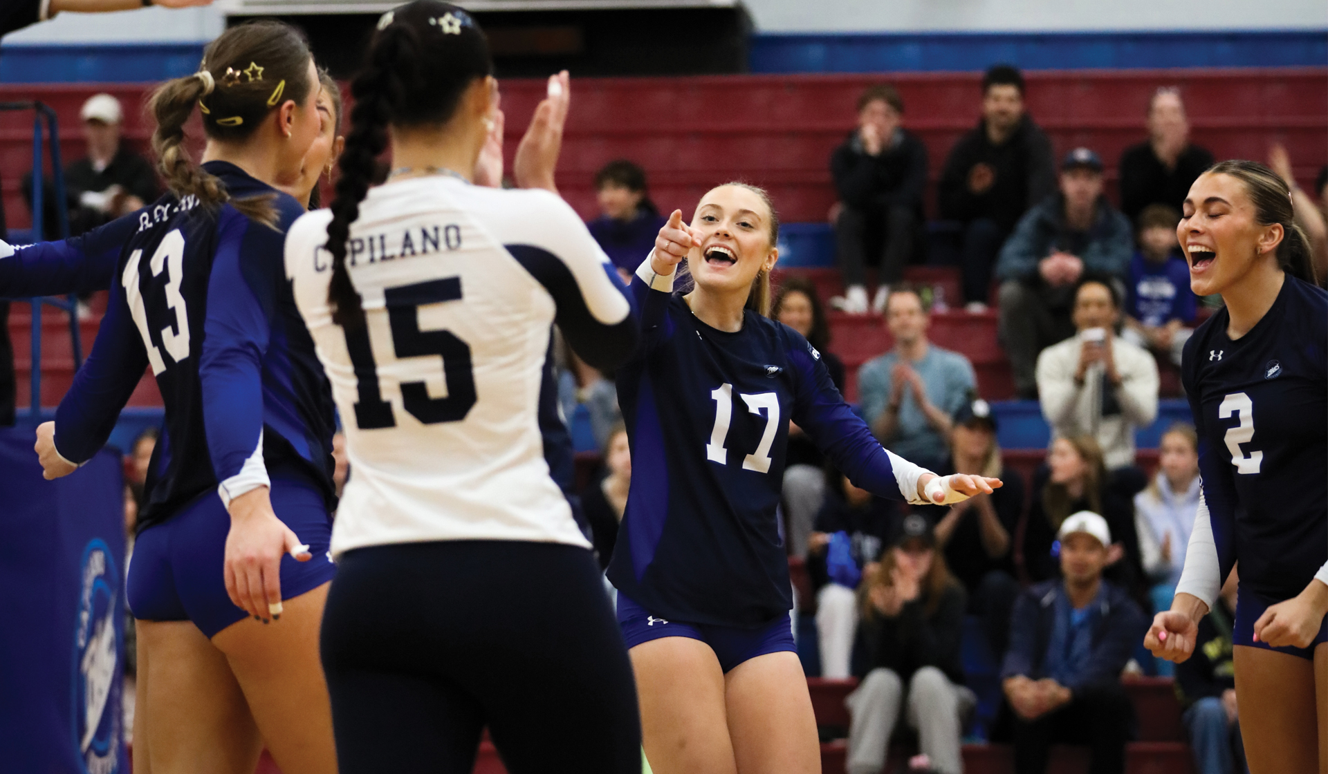 Annika Kuznik (17) and the Capilano Blues concluded the first half of the PACWEST schedule on a high note with a road sweep at College of the Rockies and enter the schedule break at 10-0. (Chris Raeside photo)
